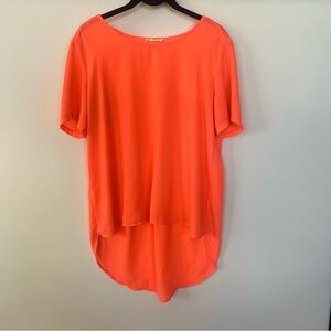 Lush Vibrant Neon Pink Tunic Top